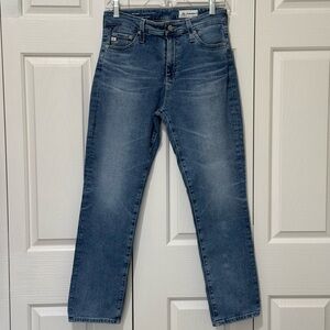 AG Adriano Goldschmied Mari Crop High Rise Slim Straight Jeans 28R Japan